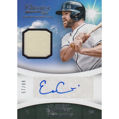 2014 Classics Stars of Summer Jerseys Signatures #12 Evan Gattis/99