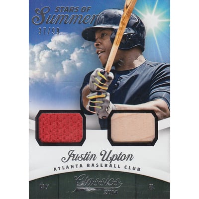 2014 Classics Stars of Summer Materials Combos #19 Justin Upton