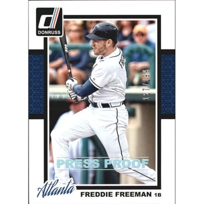 2014 Donruss Press Proofs Silver #264 Freddie Freeman