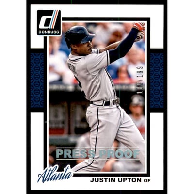 2014 Donruss Press Proofs Silver #57 Justin Upton