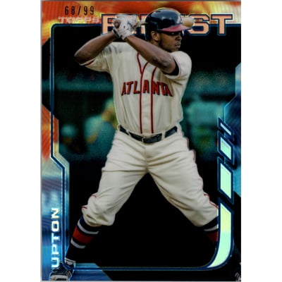 2014 Finest Black Refractors #96 Justin Upton