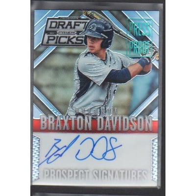 2014 Panini Prizm Perennial Draft Picks Prospect Signatures Prizms Press Proof #32 Braxton Davidson