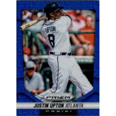 2014 Panini Prizm Prizms Blue Mojo #35 Justin Upton