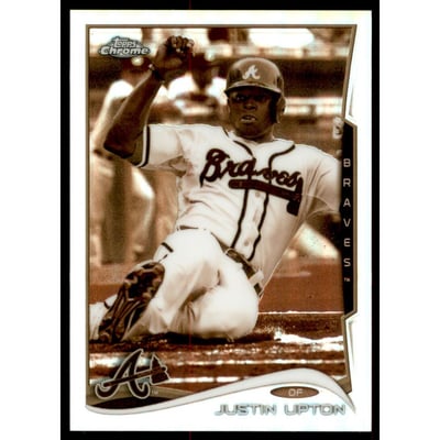 2014 Topps Chrome Sepia Refractors #93 Justin Upton