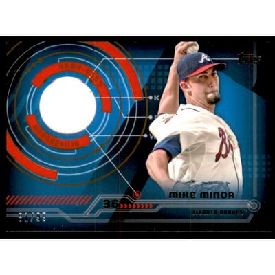 2014 Topps Trajectory Relics Gold #TRMM Mike Minor