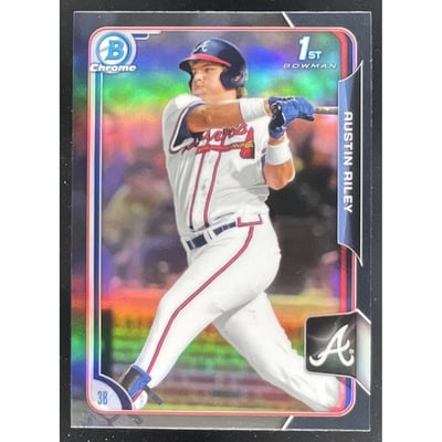 2015 Bowman Draft Chrome Black Refractor #157 Austin Riley