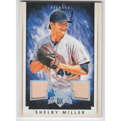 2015 Diamond Kings DK Materials Silver #123 Shelby Miller/99