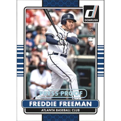 2015 Donruss Press Proofs Silver #50 Freddie Freeman