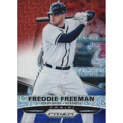 2015 Panini Prizm Prizms Red White and Blue Mojo #68 Freddie Freeman