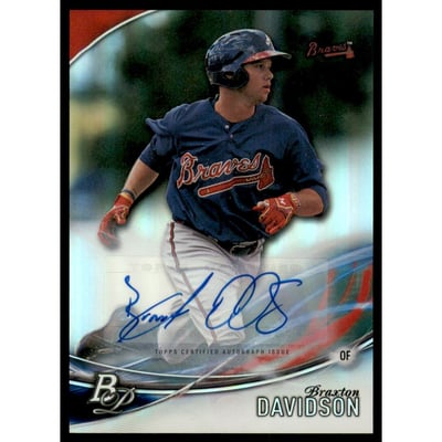 2016 Bowman Platinum Top Prospects Autographs #TPABD Braxton Davidson