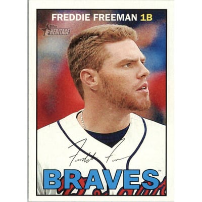 2016 Topps Heritage #487 Freddie Freeman SP