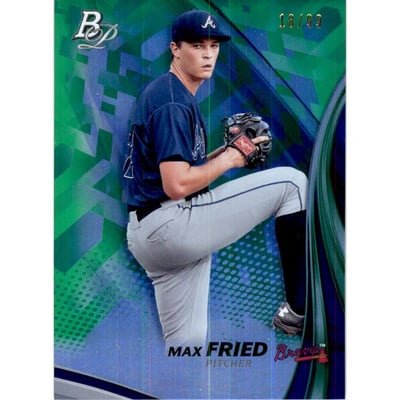 2017 Bowman Platinum Top Prospects Green #TPMF Max Fried