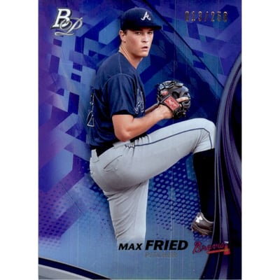 2017 Bowman Platinum Top Prospects Purple #TPMF Max Fried