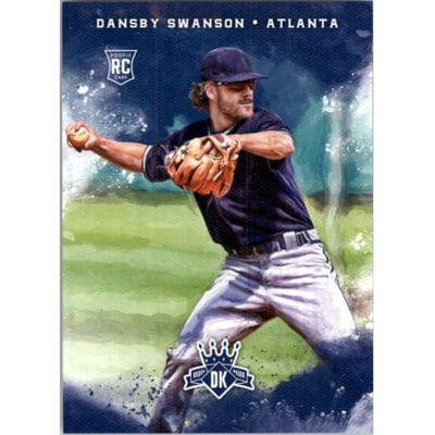 2017 Diamond Kings #129B Dansby Swanson VAR/Back:There was so much hype...
