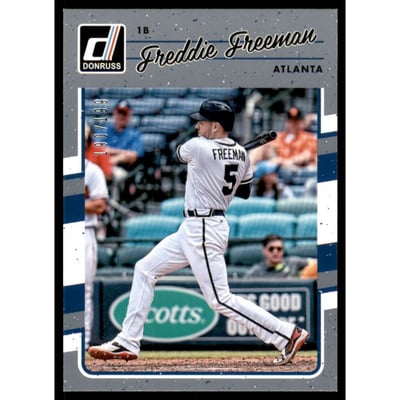 2017 Donruss Gray Border #51 Freddie Freeman