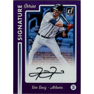 2017 Donruss Signature Series Purple #SSRR Rio Ruiz/15