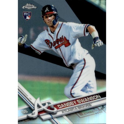 2017 Topps Chrome Refractors #8 Dansby Swanson