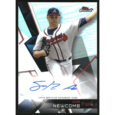 2018 Finest Autographs #FASN Sean Newcomb