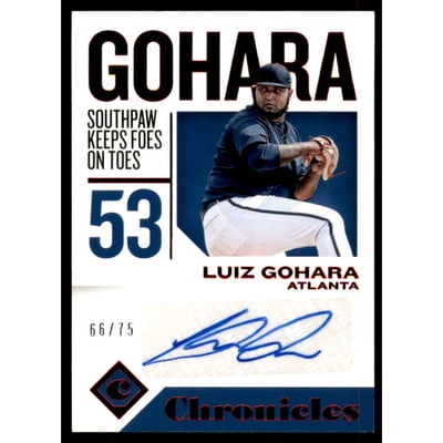 2018 Panini Chronicles Autographs Red #CALG Luiz Gohara/75
