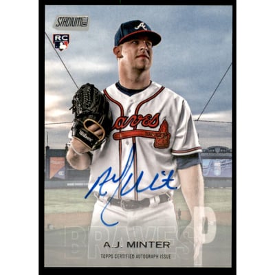 2018 Stadium Club Autographs #SCAAMI A.J. Minter