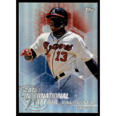 2018 Topps Chrome Update An International Affair #IARA Ronald Acuna Jr.