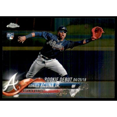 2018 Topps Chrome Update #HMT31 Ronald Acuna Jr. RD