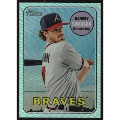2018 Topps Heritage Chrome Refractors #THC53 Dansby Swanson