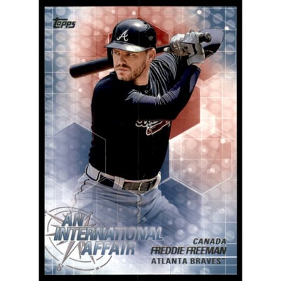 2018 Topps Update An International Affair Blue #IA3 Freddie Freeman