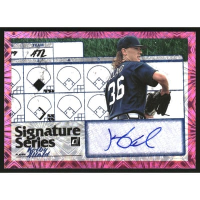 2019 Donruss Signature Series Pink Firework #2 Kolby Allard