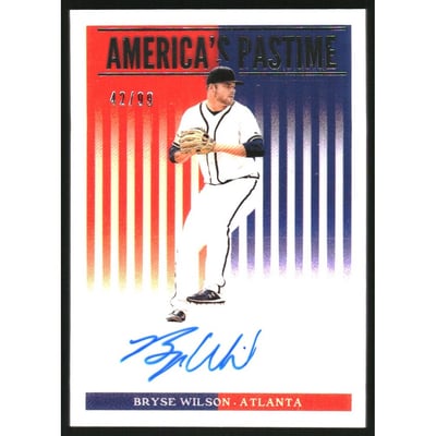 2019 Panini America's Pastime Autographs #44 Bryse Wilson
