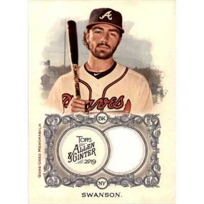 2019 Topps Allen and Ginter Relics #FSRBDS Dansby Swanson B