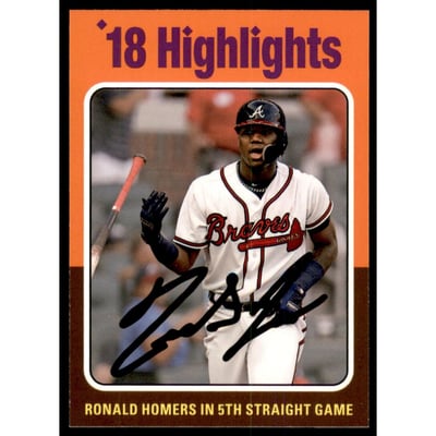 2019 Topps Archives #320 Ronald Acuna Jr. HL