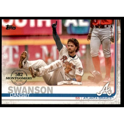 2019 Topps Factory Set 582 Montgomery #191 Dansby Swanson