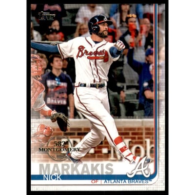 2019 Topps Factory Set 582 Montgomery #350 Nick Markakis