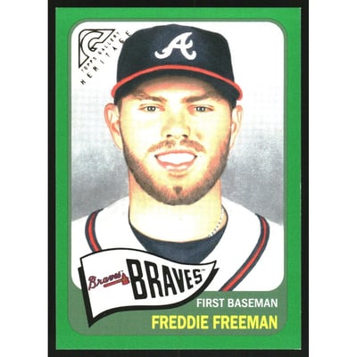2019 Topps Gallery Heritage Green #HT3 Freddie Freeman