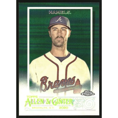 2020 Topps Allen and Ginter Chrome Green Refractors #163 Cole Hamels