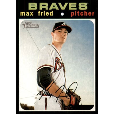 2020 Topps Heritage #465 Max Fried SP