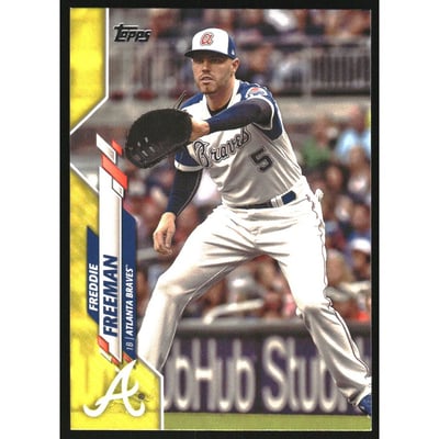 2020 Topps Walgreens Yellow #549 Freddie Freeman
