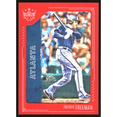 2021 Diamond Kings Red Frame #84 Freddie Freeman