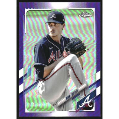2021 Topps Chrome Purple Refractors #110 Max Fried