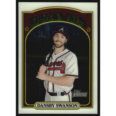 2021 Topps Heritage Chrome #433 Dansby Swanson