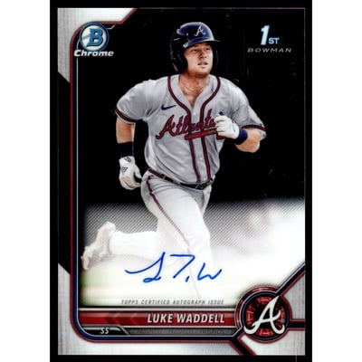 2022 Bowman Chrome Prospect Autographs #CPALW Luke Waddell