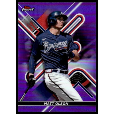 2022 Finest Purple Refractors #77 Matt Olson