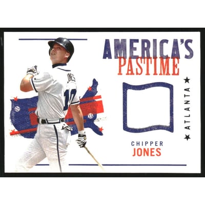 2022 Panini Chronicles America's Pastime Swatches #38 Chipper Jones