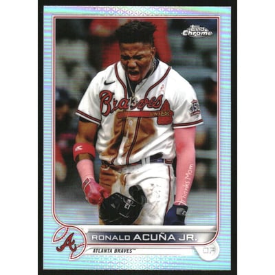 2022 Topps Chrome Refractors #165 Ronald Acuna Jr.