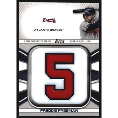 2022 Topps Commemorative Player Jersey Number Medallions #JNMFF Freddie Freeman