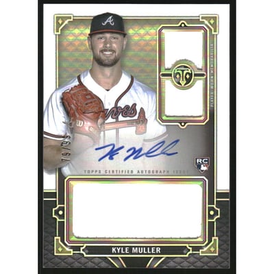 2022 Topps Triple Threads #RFPARKM Kyle Muller JSY AU RC