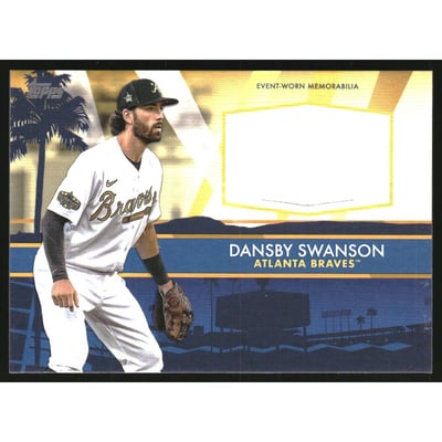 2022 Topps Update All Star Stitches #ASSCDS Dansby Swanson