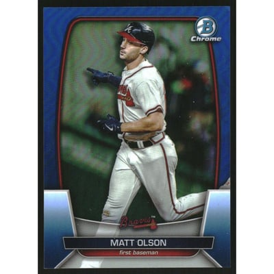 2023 Bowman Chrome Blue Refractors #84 Matt Olson