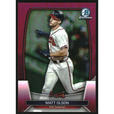 2023 Bowman Chrome Fuchsia Refractors #84 Matt Olson